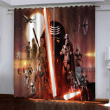 Star Wars Pattern Curtains Blackout Window Drapes