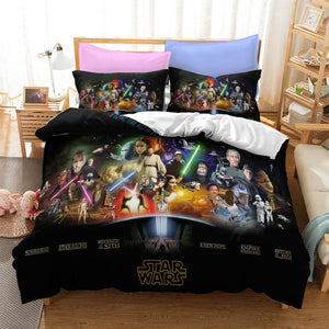 Star Wars Skywalker Cosplay Bedding Set Duvet Covers Bed Sheets Sets - EBuycos