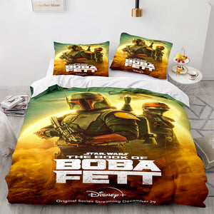 Star Wars The Book of Boba Fett Bedding Set Trailer Stills Duvet Cover - EBuycos