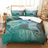 Star Wars Yoda Baby Cosplay Bedding Set Duvet Cover Bed Sheets Sets - EBuycos