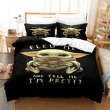 Star Wars Yoda Baby Cosplay Bedding Set Duvet Cover Comforter Bed Sheets - EBuycos