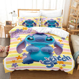 Stitch Cosplay Bedding Set Duvet Cover Comforter Bed Sheets - EBuycos