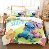 Stitch Cosplay Bedding Set Duvet Cover Comforter Bed Sheets - EBuycos