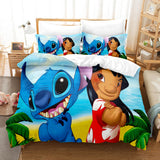 Stitch Cosplay Bedding Set Duvet Cover Comforter Bed Sheets - EBuycos