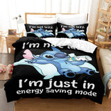 Stitch Cosplay Bedding Set Duvet Cover Comforter Bed Sheets - EBuycos