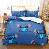 Stitch Cosplay Bedding Set Duvet Cover Comforter Bed Sheets - EBuycos