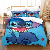 Stitch Cosplay Bedding Set Duvet Cover Comforter Bed Sheets - EBuycos