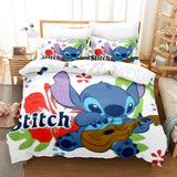 Stitch Cosplay Bedding Set Duvet Cover Comforter Bed Sheets - EBuycos