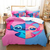 Stitch Cosplay Bedding Set Duvet Cover Comforter Bed Sheets - EBuycos