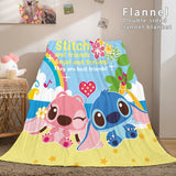 Stitch Cosplay Flannel Throw Blanket Micro Fleece Plush Blanket - EBuycos