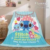 Stitch Cosplay Flannel Throw Blanket Micro Fleece Plush Blanket - EBuycos