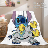 Stitch Cosplay Flannel Throw Blanket Micro Fleece Plush Blanket - EBuycos