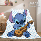 Stitch Cosplay Flannel Throw Blanket Micro Fleece Plush Blanket - EBuycos