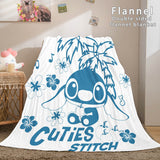 Stitch Cosplay Flannel Throw Blanket Micro Fleece Plush Blanket - EBuycos