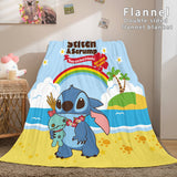 Stitch Cosplay Flannel Throw Blanket Micro Fleece Plush Blanket - EBuycos
