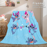 Stitch Cosplay Flannel Throw Blanket Micro Fleece Plush Blanket - EBuycos