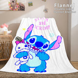 Stitch Cosplay Flannel Throw Blanket Micro Fleece Plush Blanket - EBuycos