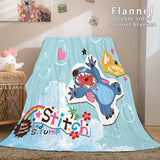 Stitch Cosplay Flannel Throw Blanket Micro Fleece Plush Blanket - EBuycos
