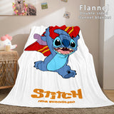 Stitch Flannel Blanket Warm Cozy Bed Blankets Soft Throw Blanket - EBuycos