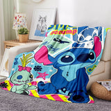 Stitch Pattern Blanket Flannel Throw Room Decoration