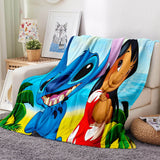 Stitch Pattern Blanket Flannel Throw Room Decoration