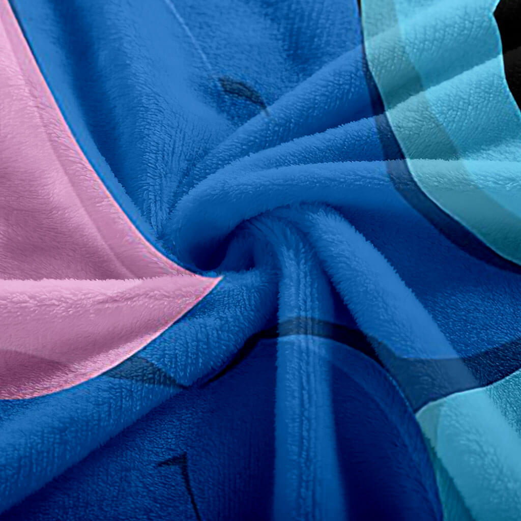 Stitch Pattern Blanket Flannel Throw Room Decoration