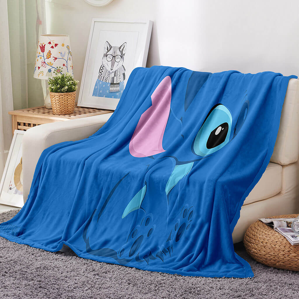 Stitch Pattern Blanket Flannel Throw Room Decoration