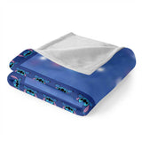 Stitch Pattern Blanket Flannel Throw Room Decoration