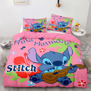 Stitch and Scrump Bedding Set Quilt Duvet Cover Bed Sets Room Decoration