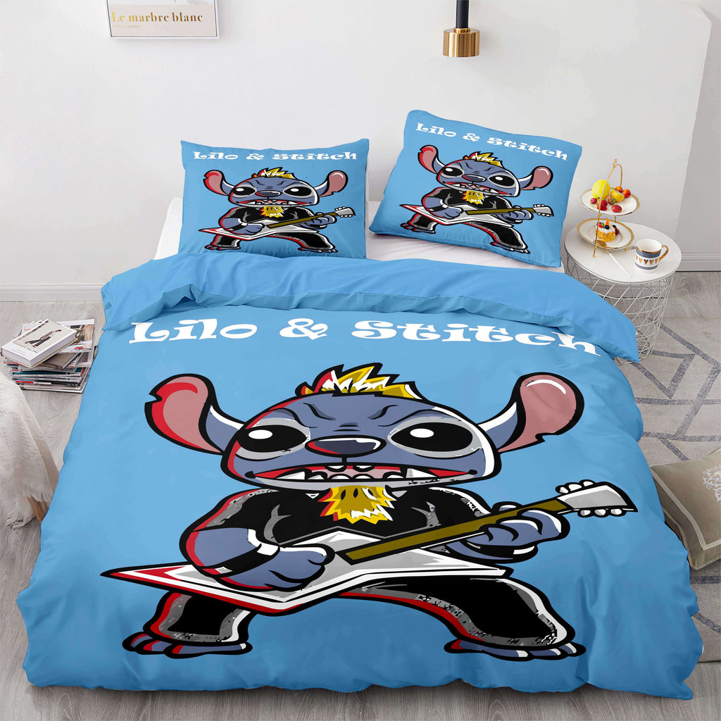 Stitch and Scrump Bedding Set Quilt Duvet Cover Bed Sets Room Decoration