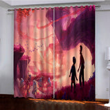 Strange World Curtains Pattern Blackout Window Drapes