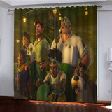 Strange World Curtains Pattern Blackout Window Drapes