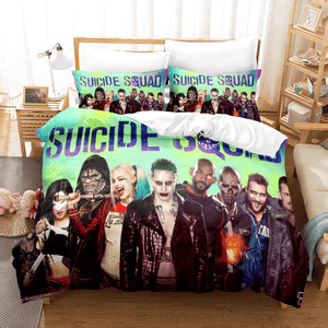 Suicide Squad Harley Quinn Bedding Set Duvet Cover Comforter Bed Sheets - EBuycos