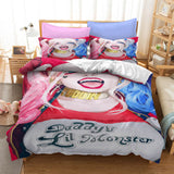 Suicide Squad Harley Quinn Cosplay Bedding Duvet Cover Bed Sheets Sets - EBuycos