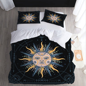 Sun Face Bedding Sets Quilt Cover Without Filler