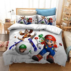 Super Mario Bedding Sets Pattern Quilt Cover Without Filler