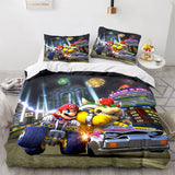 Super Mario Cosplay Bedding Set Full Duvet Cover Comforter Bed Sheets - EBuycos