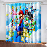 Super Mario Curtains Cosplay Blackout Window Drapes