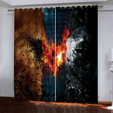 Superhero Batman Curtains Blackout Window Drapes