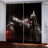 Superhero Batman Curtains Blackout Window Drapes