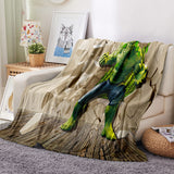 Superhero Hulk Blanket Flannel Throw Room Decoration
