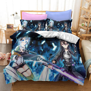 Sword Art Online Bedding Set Quilt Cover Without Filler