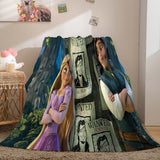 Tangled Blanket Pattern Flannel Throw Room Decoration