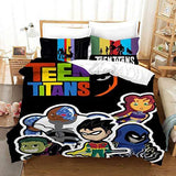 Teen Titans Go Cosplay Bedding Set Quilt Duvet Cover Bed Sheets Sets - EBuycos