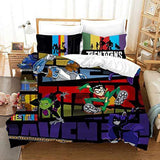 Teen Titans Go Cosplay Bedding Set Quilt Duvet Cover Bed Sheets Sets - EBuycos