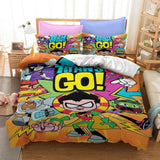 Teen Titans Go Kids Bedding Set Quilt Duvet Cover Bed Sheets Sets - EBuycos