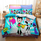 Teen Titans Go Kids Bedding Set Quilt Duvet Cover Bed Sheets Sets - EBuycos