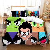 Teen Titans Go Kids Bedding Set Quilt Duvet Cover Bed Sheets Sets - EBuycos