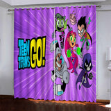 Teen Titans Go Pattern Curtains Blackout Window Drapes