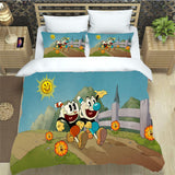 The Cuphead Show Bedding Set Pattern Quilt Cover Without Filler
